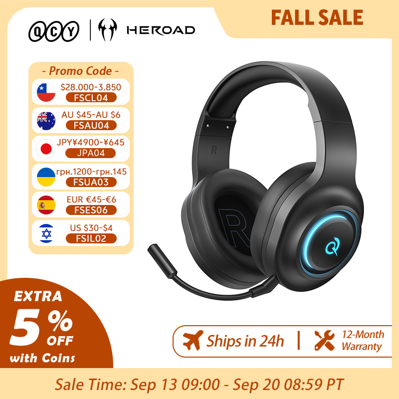 Gaming Headset With Mic Rgb - QCY Heroad V200 Gaming-Headset mit Mikrofon,