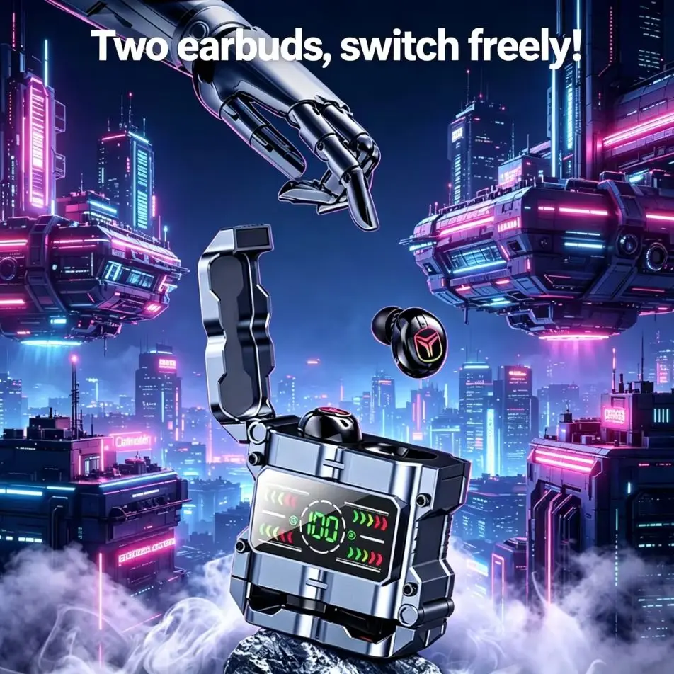 Gaming Headset With Mic Rgb - Mecha TWS Bluetooth 5.3 Gaming-Ohrhörer Kreatives