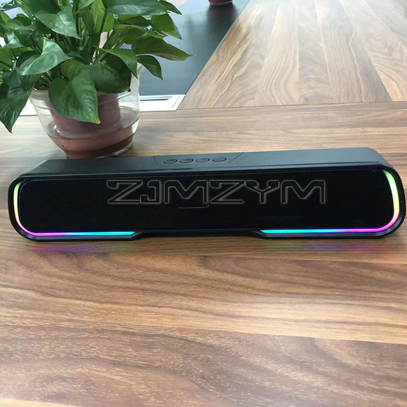 Rgb Computer Soundbar For Pc - RGB-Lichter, Bluetooth-Lautsprecher, Theater-Soundbar, Computerlautsprecher, unterstützt USB,