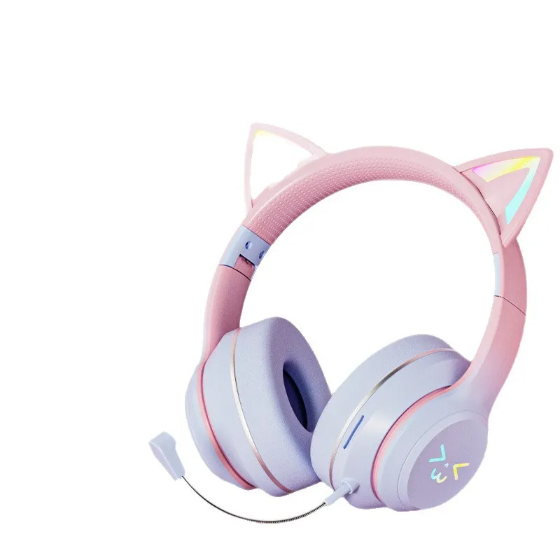 Kabellose Bluetooth-Kopfhörer  – Cat Ear Bluetooth Headset Led Bewertung und Preis