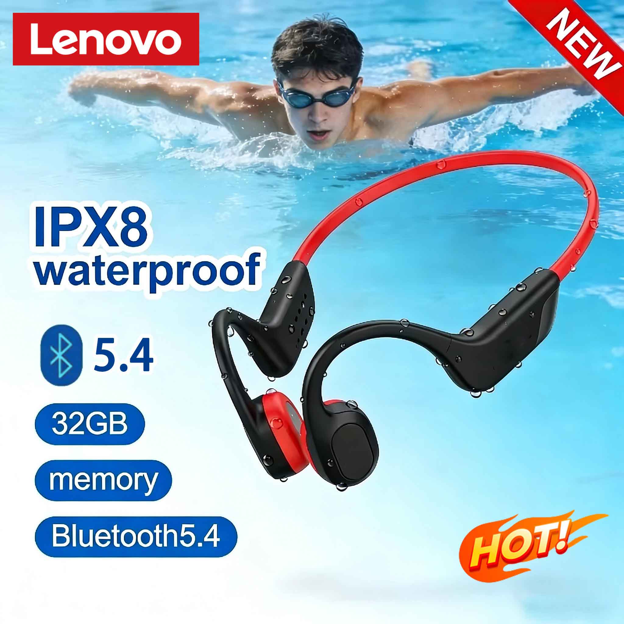 Lenovo Knochenleitungs-Kopfhör – Bone Conduction Running Headphones Bewertung und Preis