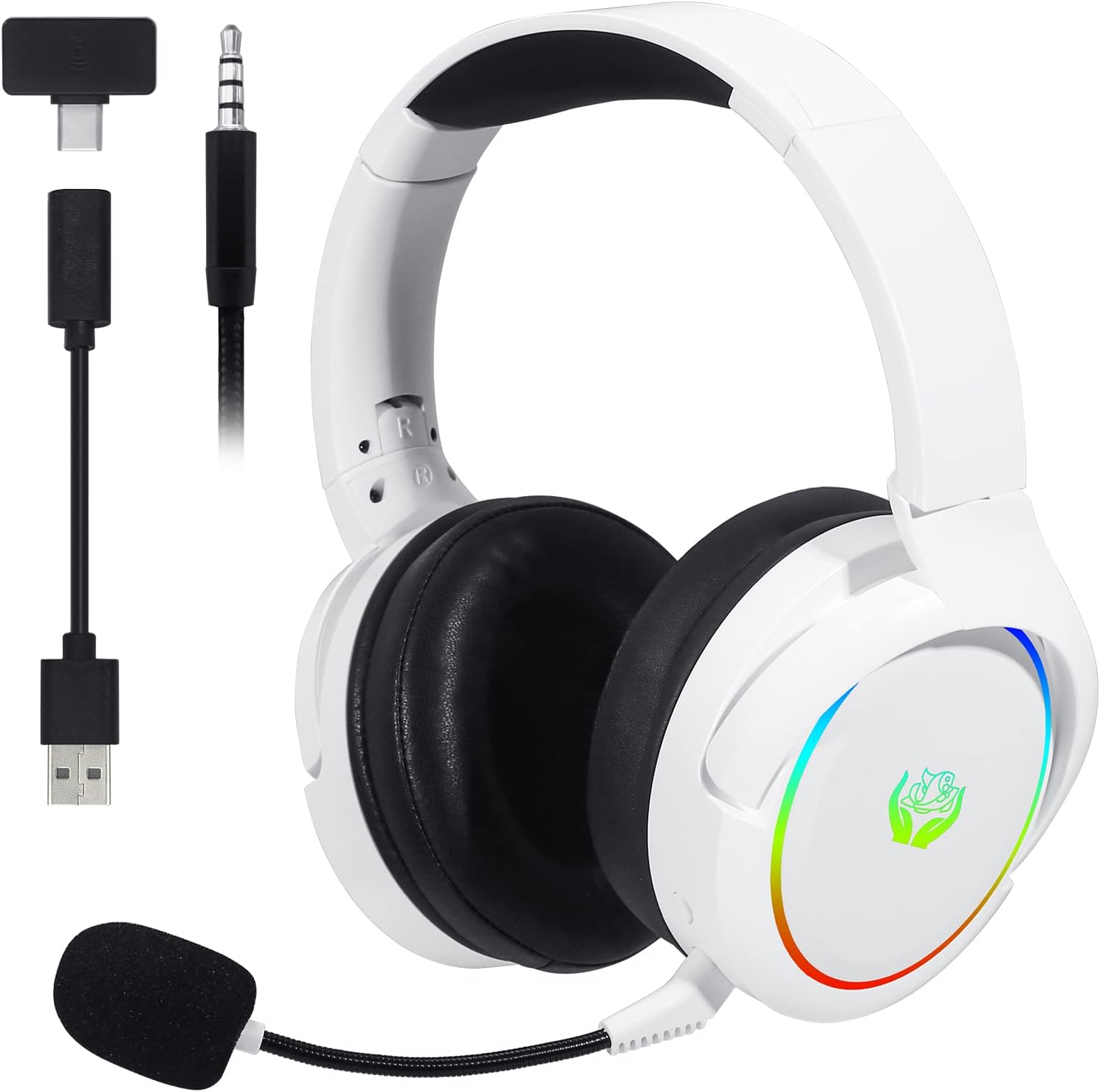 HUO JI 2,4 G/Bluetooth Wireles – Gaming Headset With Mic Rgb Bewertung und Preis