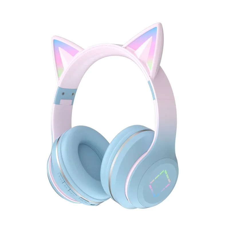 Kabellose Bluetooth-Kopfhörer  – Cat Ear Bluetooth Headset Led Bewertung und Preis