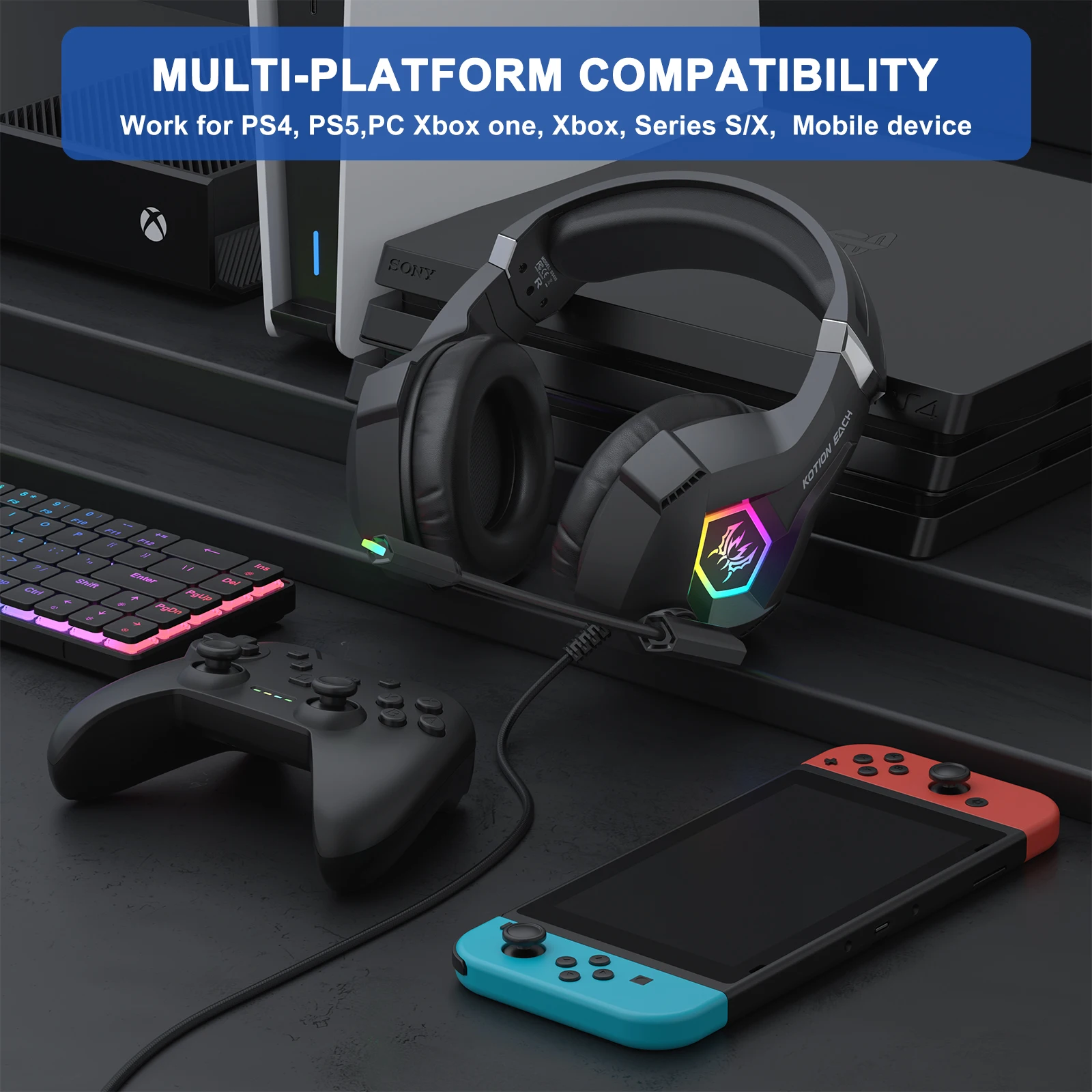 Kabelgebundenes Gaming-Headset – Gaming Headset With Mic Rgb Bewertung und Preis